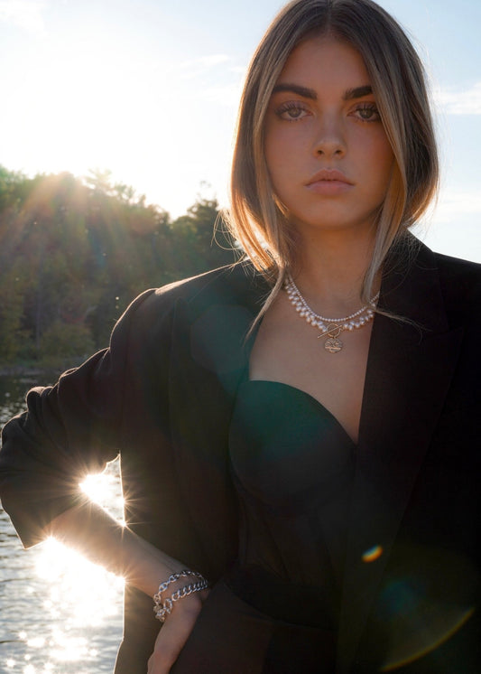 Necklace Milos pearl - Espace Skins Montreal