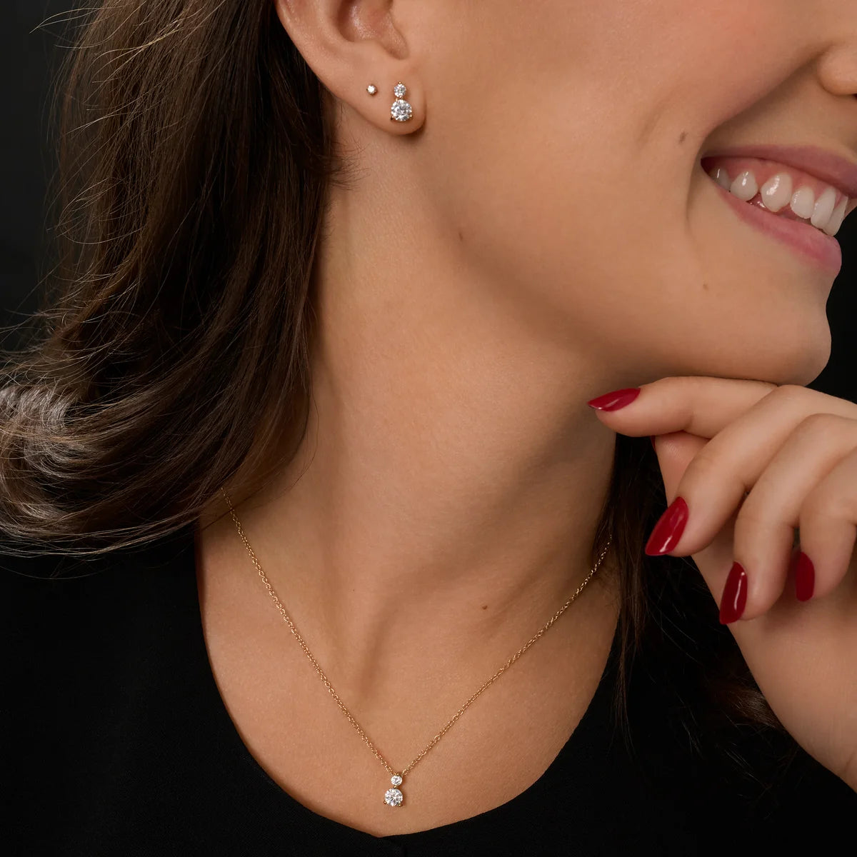 Ophelia Silver Stud Earrings