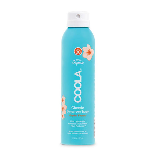 Classic Body SPF 30 Tropical Coconut Sunscreen Spray - Espace Skins Montreal