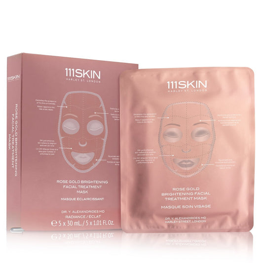 Rose Gold Brightening Facial Treatment Mask BOX (5) - Espace Skins Montreal