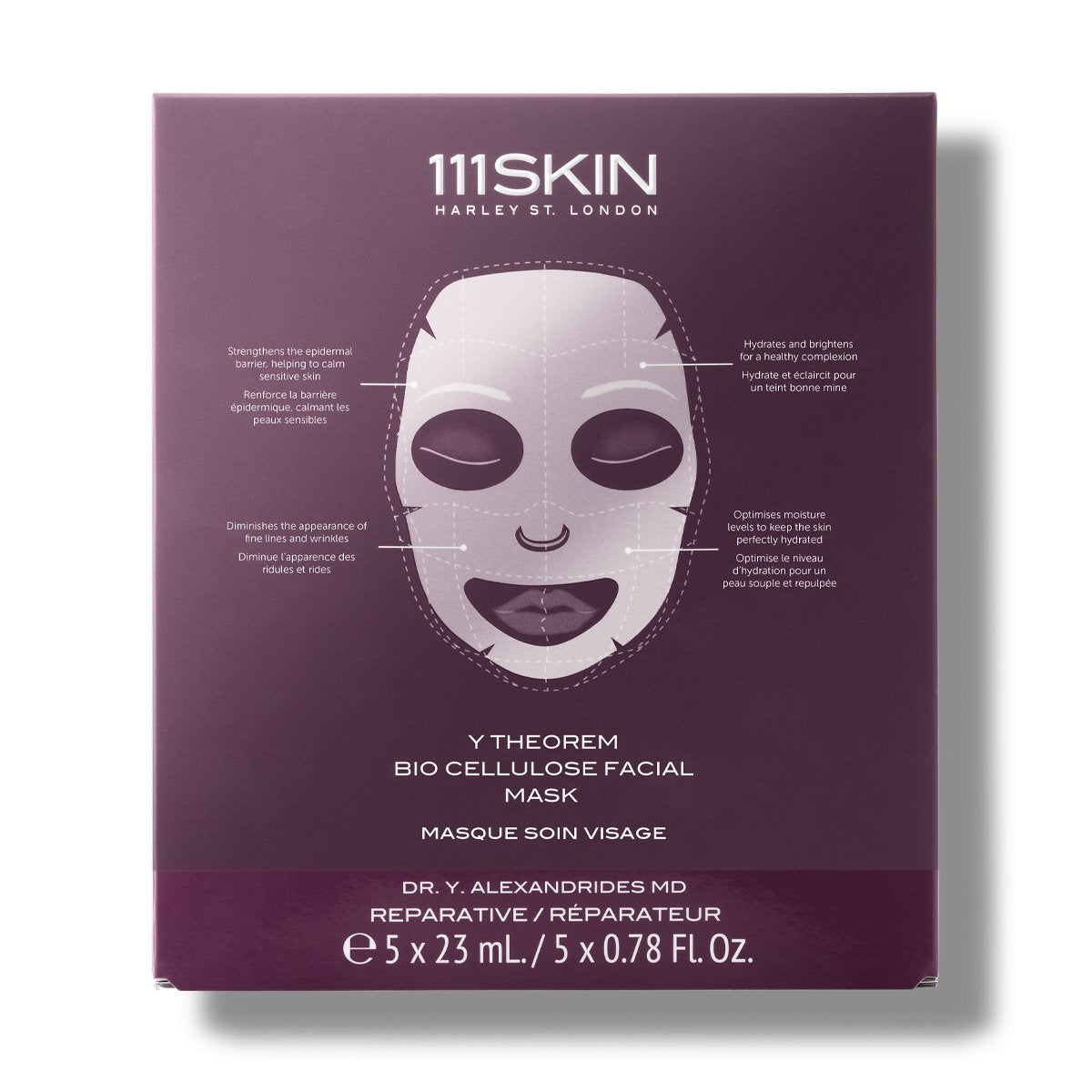 Y Theorem Bio Cellulose Facial Mask Box (5) - Espace Skins Montreal