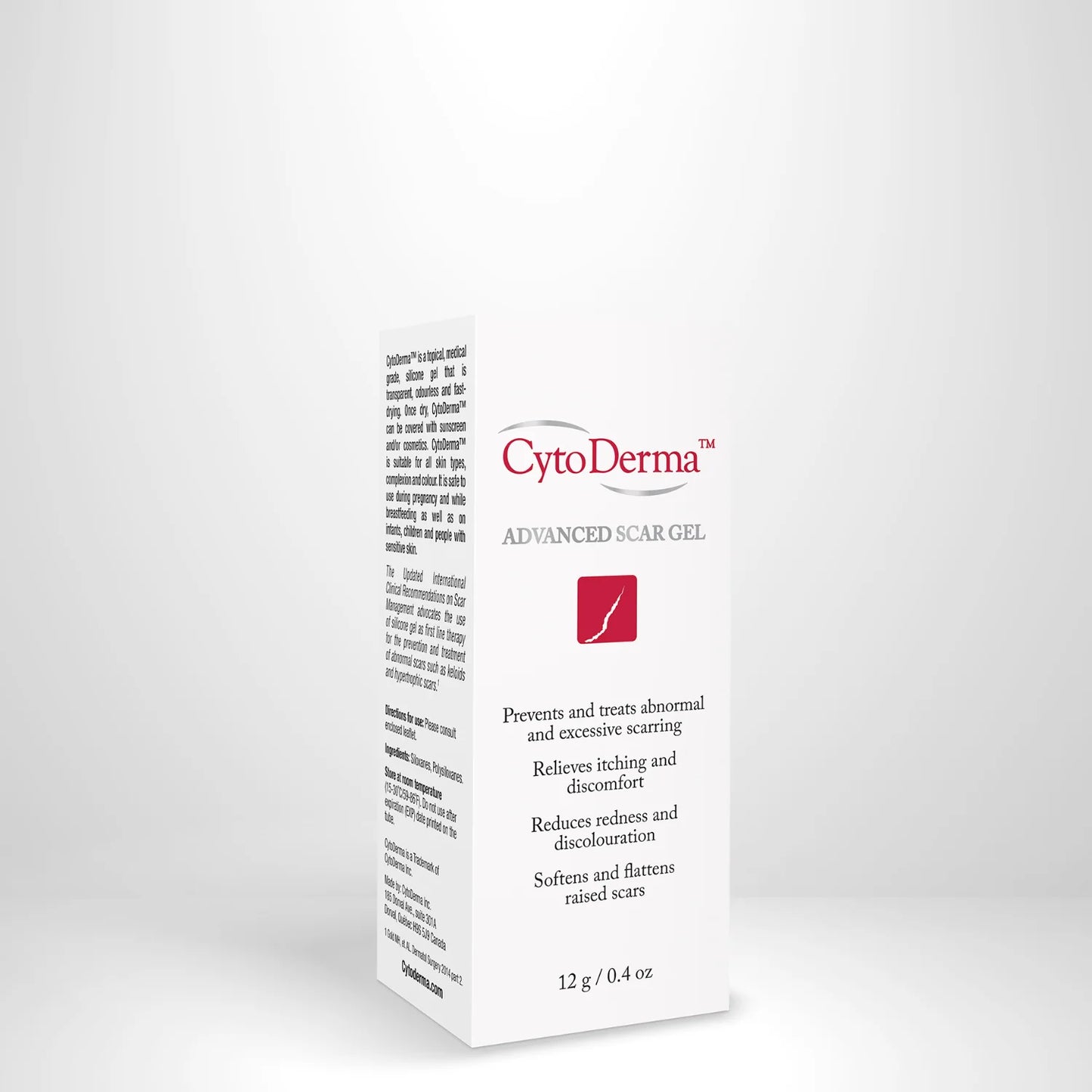CytoDerma™ 12 g - Gel Avancé pour Cicatrices