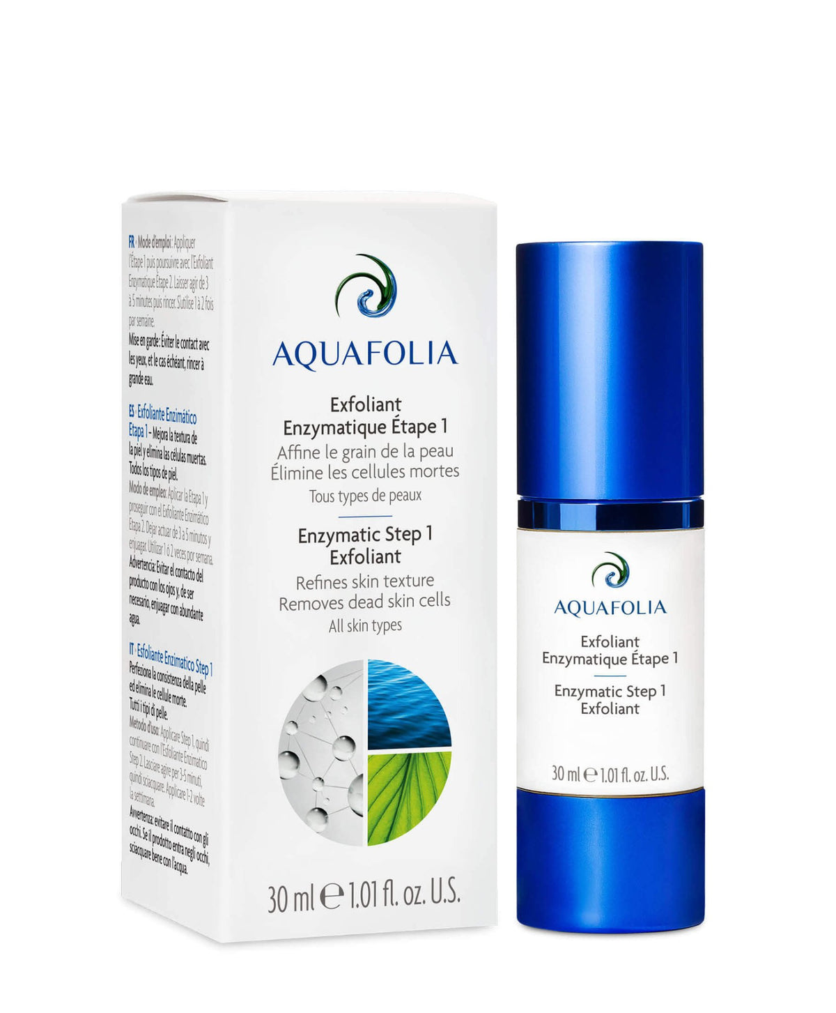 Exfoliant Ridha Aquafolia - Enzymatic Exfoliant Step 1 – Espace Skins Montreal